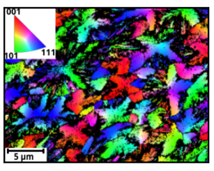 EBSD data of polycrystalline YIG on SiOx